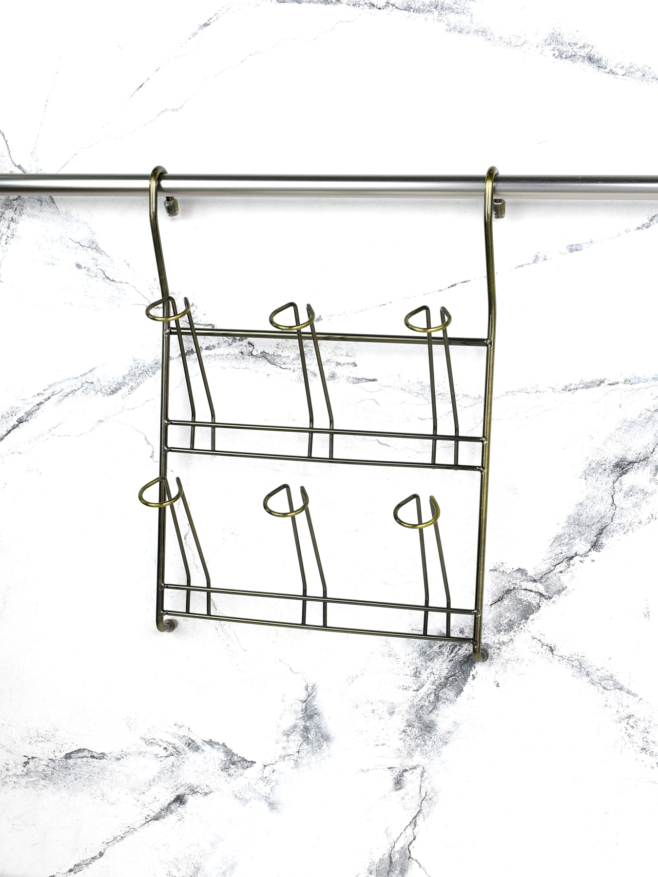 Полиця для чашок та склянок на рейлінг Lemax модель YJ-G508 BA Фото