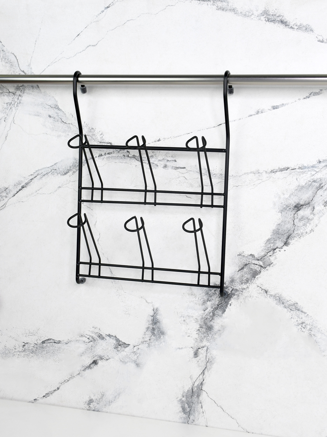 Полка для кружек и стаканов на рейлинг Homax модель YJ-G508 BL Фото