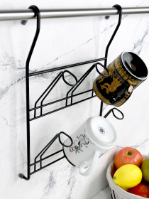 Полиця для чашок та склянок на рейлінг Homax модель YJ-G508 BL Фото