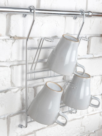 Полка для кружек и стаканов на рейлинг Lemax модель YJ-G508 NM Фото