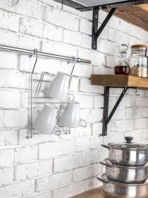 Полиця для чашок та склянок на рейлінг Lemax модель YJ-G508 NM Фото