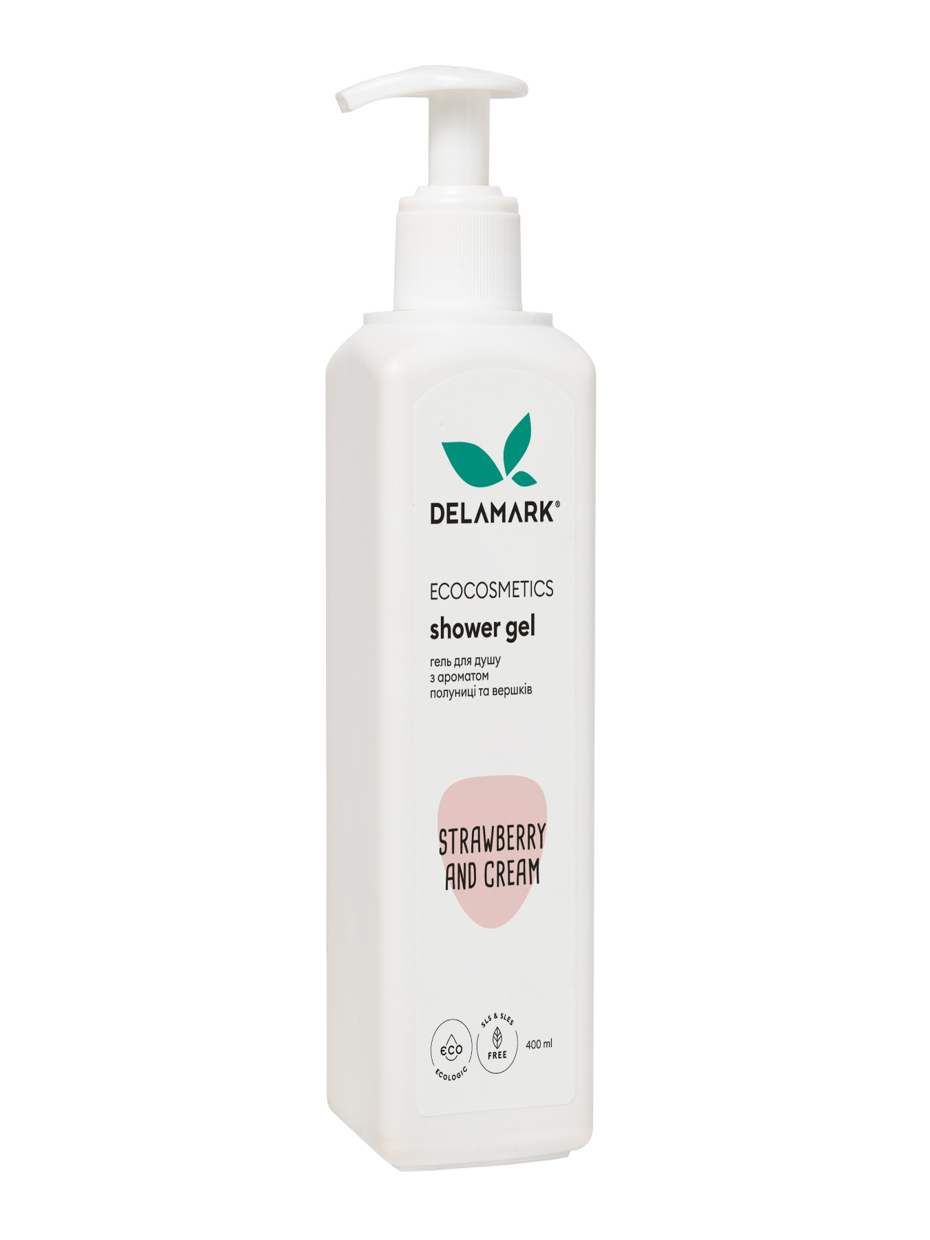 Гель для душу з ароматом полуниці та вершків DeLaMark Модель 4820152331908 Фото