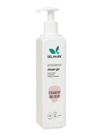 Гель для душу з ароматом полуниці та вершків DeLaMark Модель 4820152331908 Фото