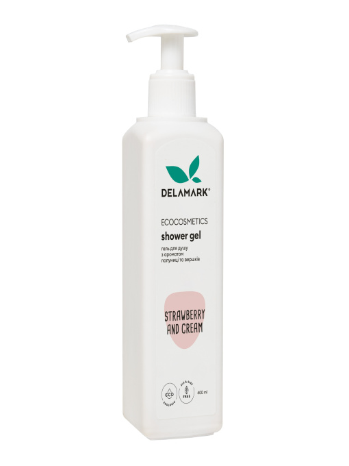 Гель для душу з ароматом полуниці та вершків DeLaMark модель 4820152331908 Фото