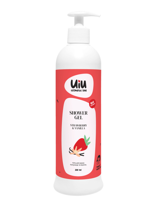 Гель для душу Полуниця & Ваніль DeLaMark модель 4820152332844 Фото