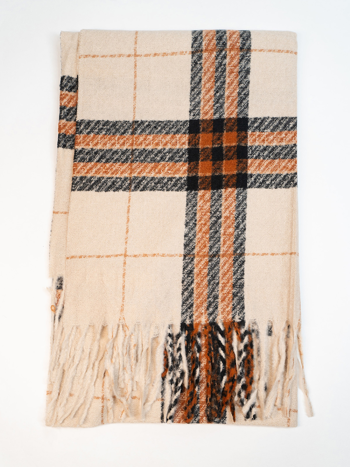 Шарф ISSA Plus модель SH-63_светло_бежевый Фото