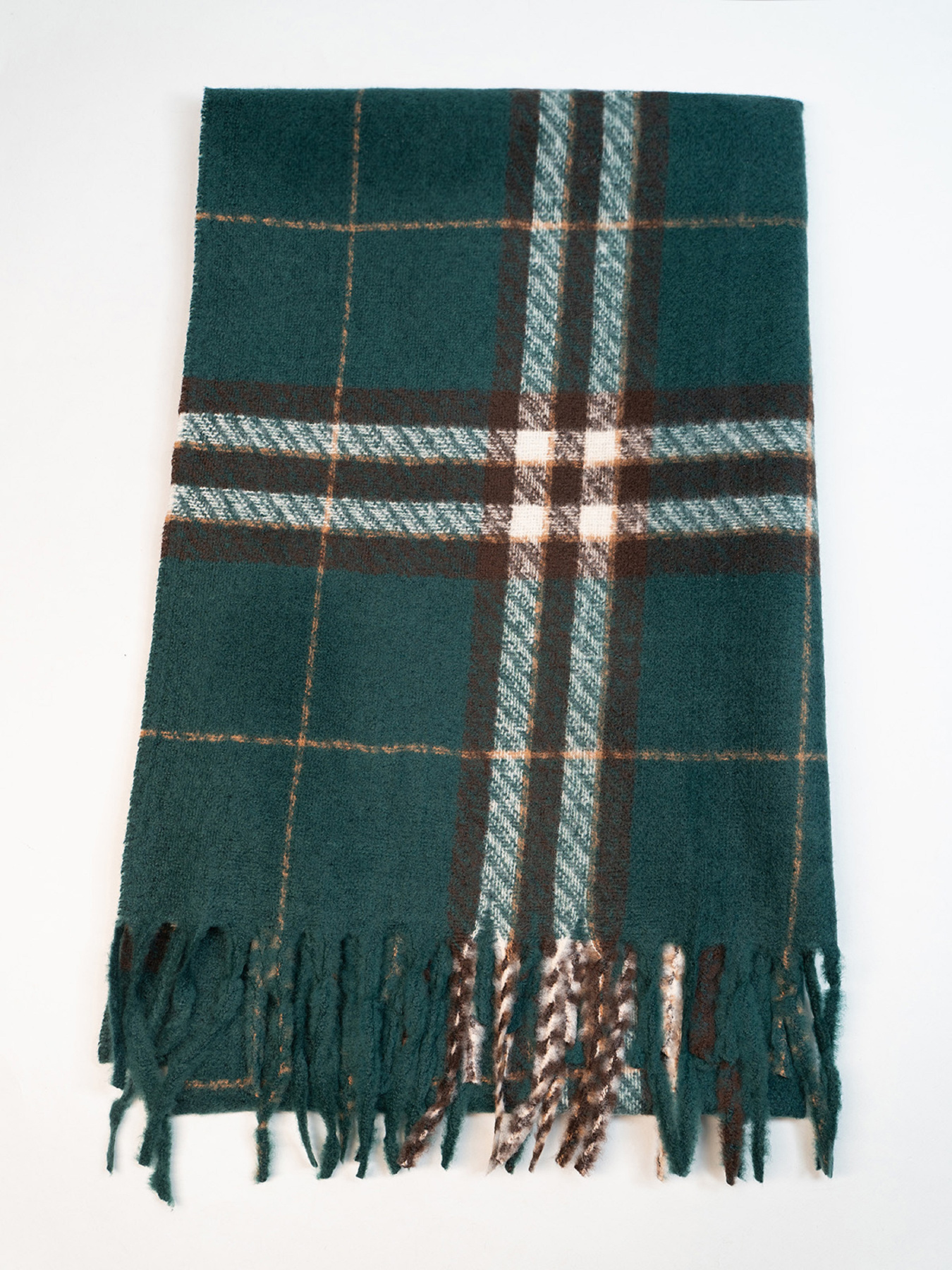 Шарф ISSA Plus модель SH-63_зеленый Шарф ISSA Plus модель SH-63_зеленый Фото