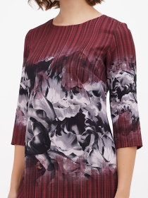 Платье мини Sassofono модель A271-SC-1915_бордовый Фото