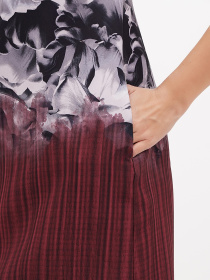 Платье мини Sassofono модель A271-SC-1915_бордовый Фото