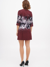 Сукня міні Sassofono модель A271-SC-1915_бордовый Фото
