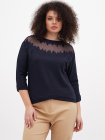 Блуза Sassofono модель A271-SC-3522_синий Фото