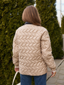 Куртки MilaNova модель Куртка К-317 бежевый Фото