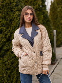 Куртки та дублянки MilaNova модель Куртка К-317 бежевый Фото