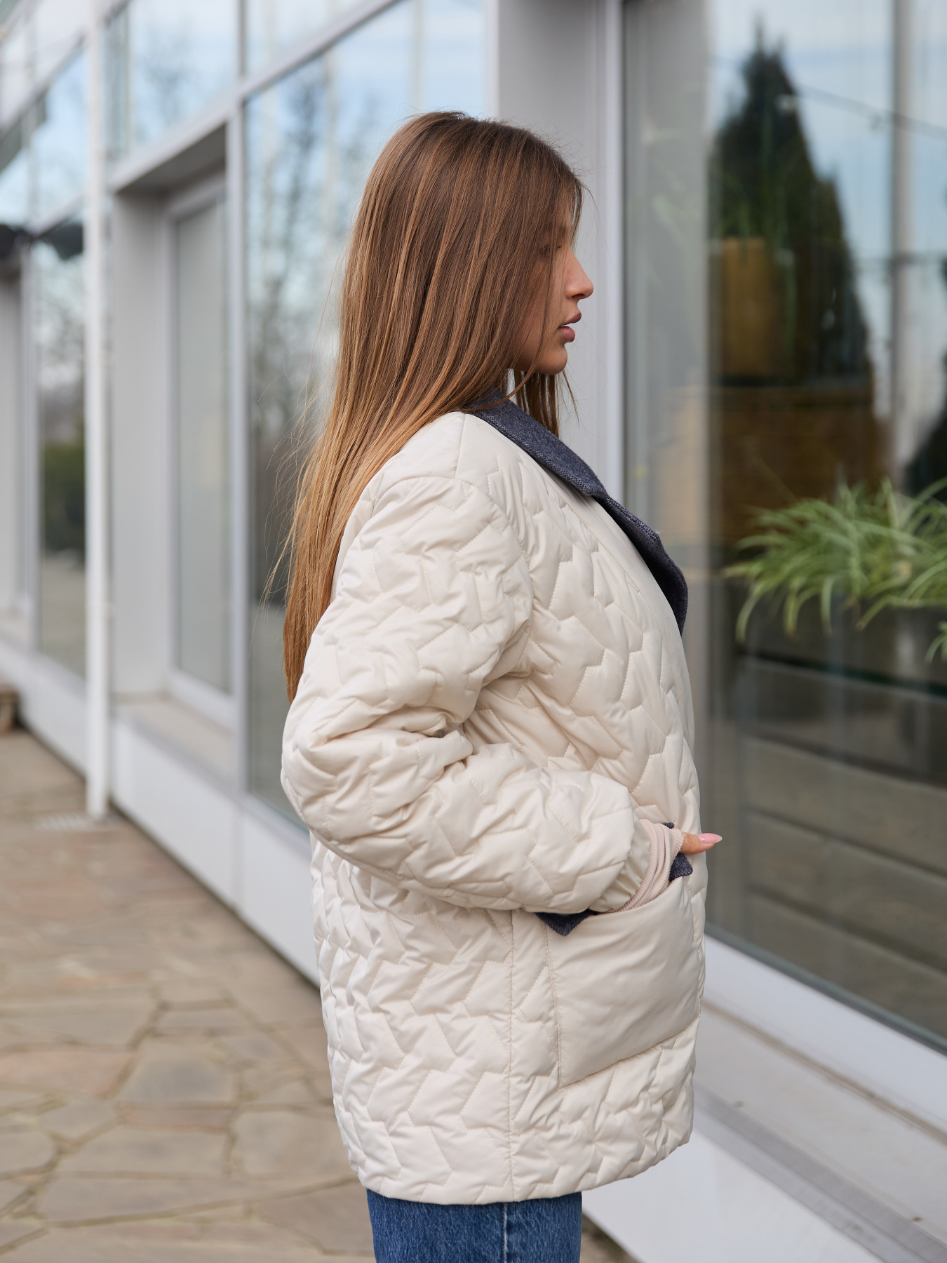 Демісезонна куртка MilaNova модель Куртка К-317 молоко Фото