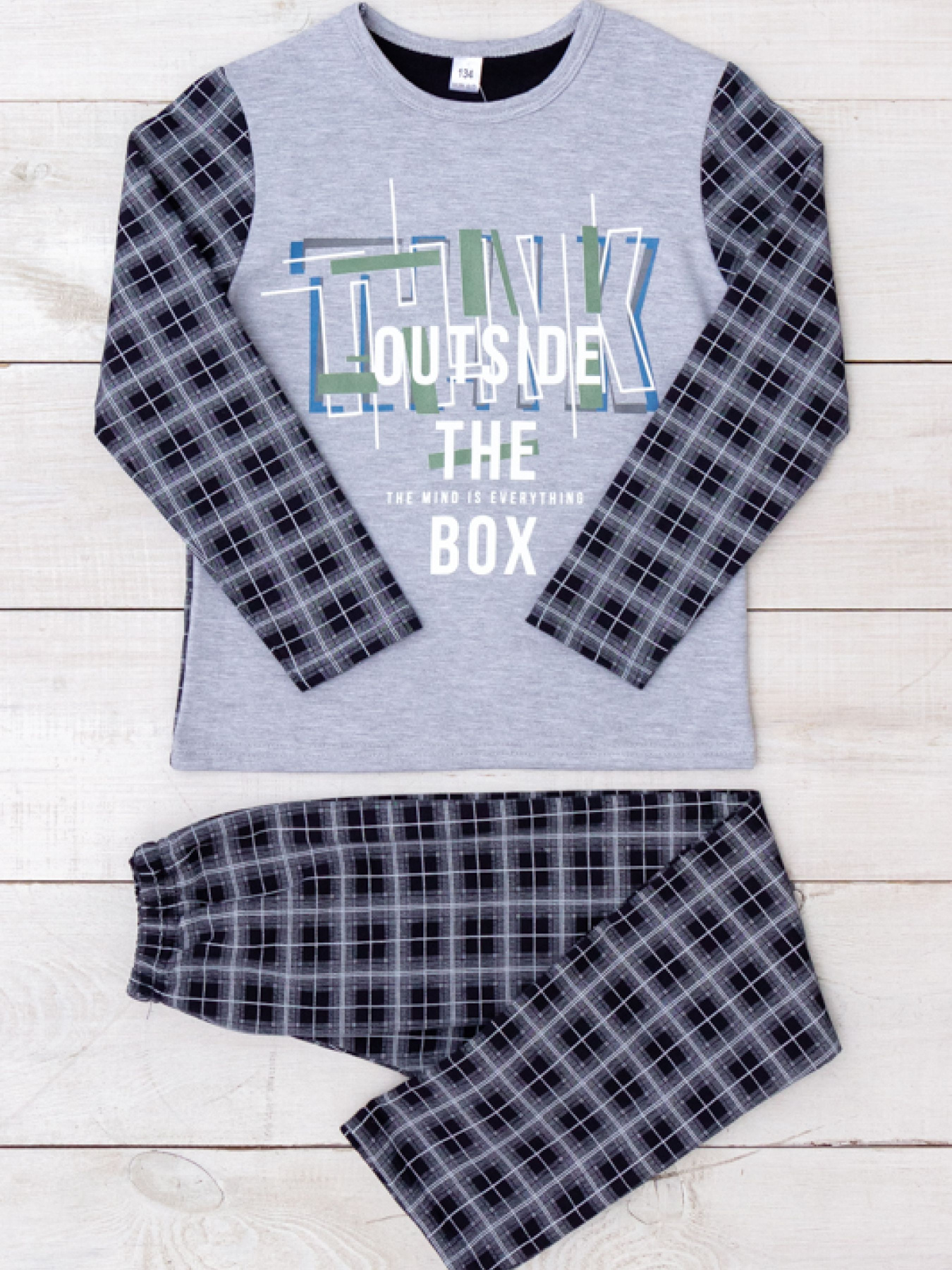 Пижама Носи своє модель 6076-024-33-4-srij-box-kltinka Фото