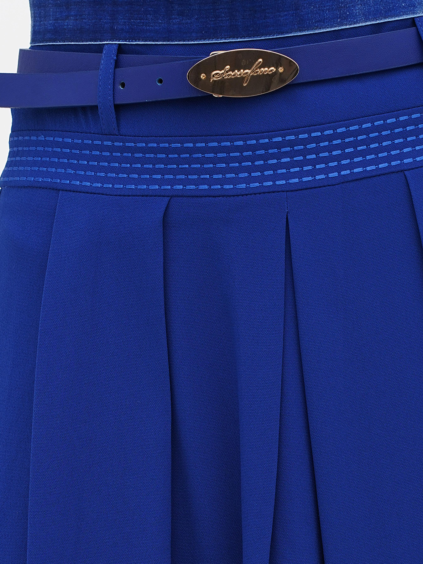 Спідниця міді Sassofono модель A271-SF-2542_электрик Фото