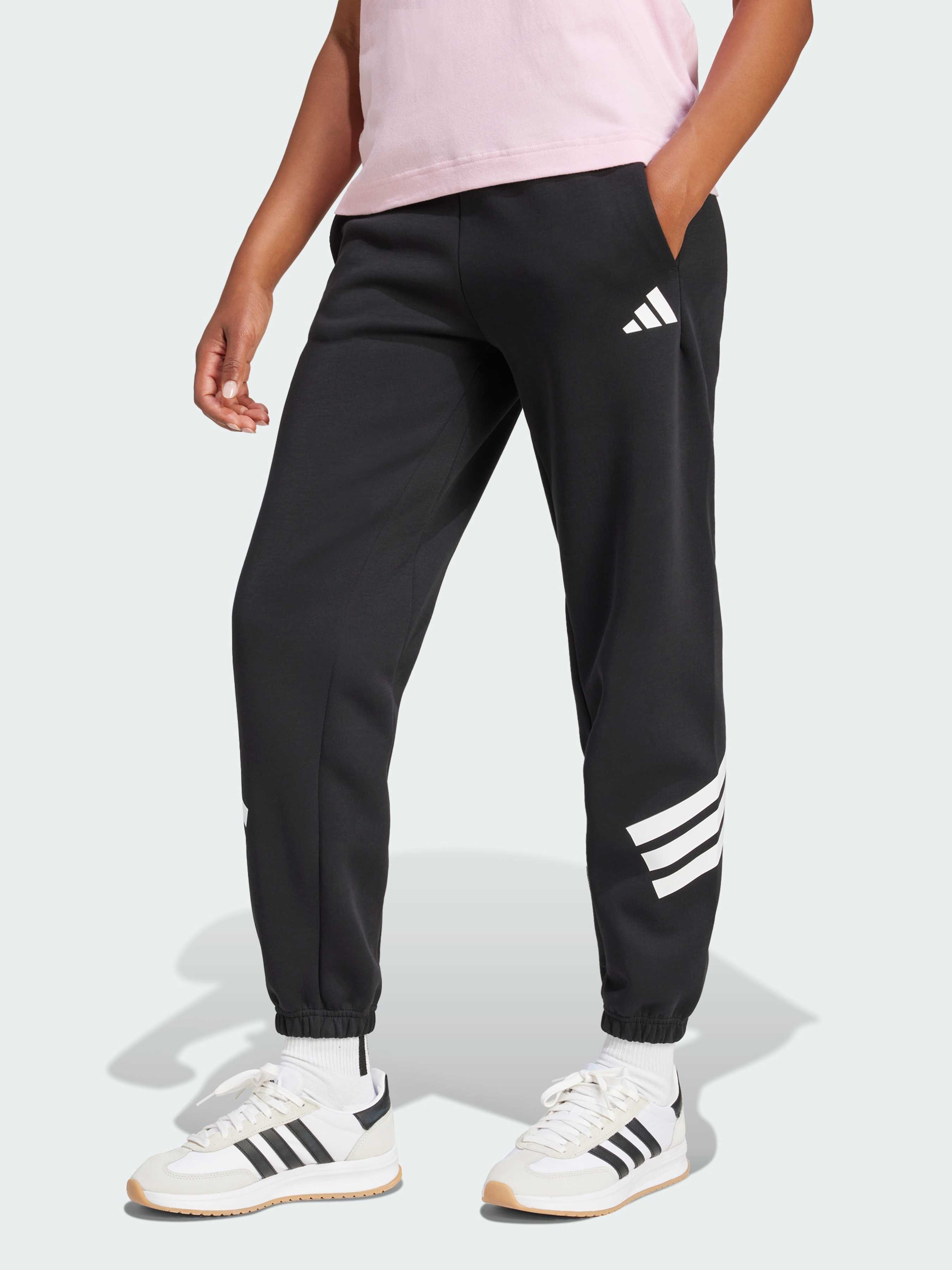 Бавовняні Жіночі Джогери adidas 3 Stripes (JC5454) колір чорний adidas - купити в Україні