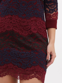 Сукня міні Sassofono модель A271-SF-2697_бордо Фото