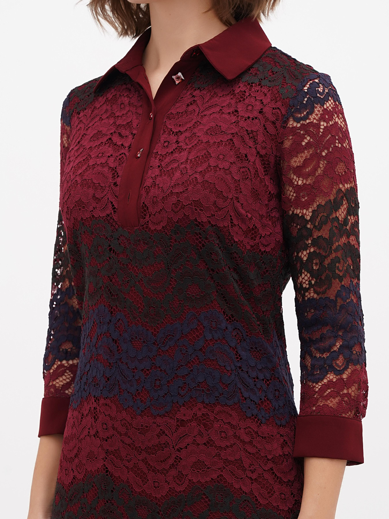 Сукня міні Sassofono модель A271-SF-2697_бордо Фото