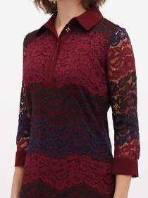 Сукня міні Sassofono модель A271-SF-2697_бордо Фото