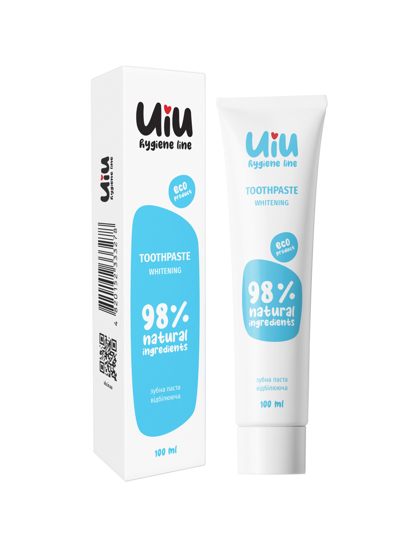 UIU Зубна паста гігієнічна Відбілююча DeLaMark модель 4820152333278 Фото