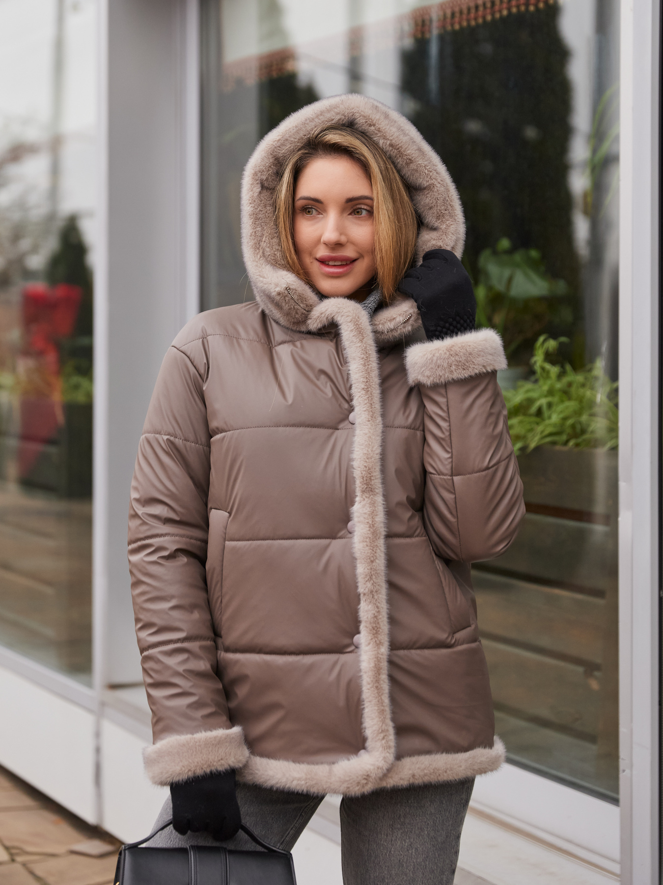 Зимняя куртка MilaNova модель Куртка К-349 капучино Фото