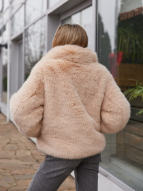 Шуба MilaNova модель Шуба ПВ-344персиковый Фото