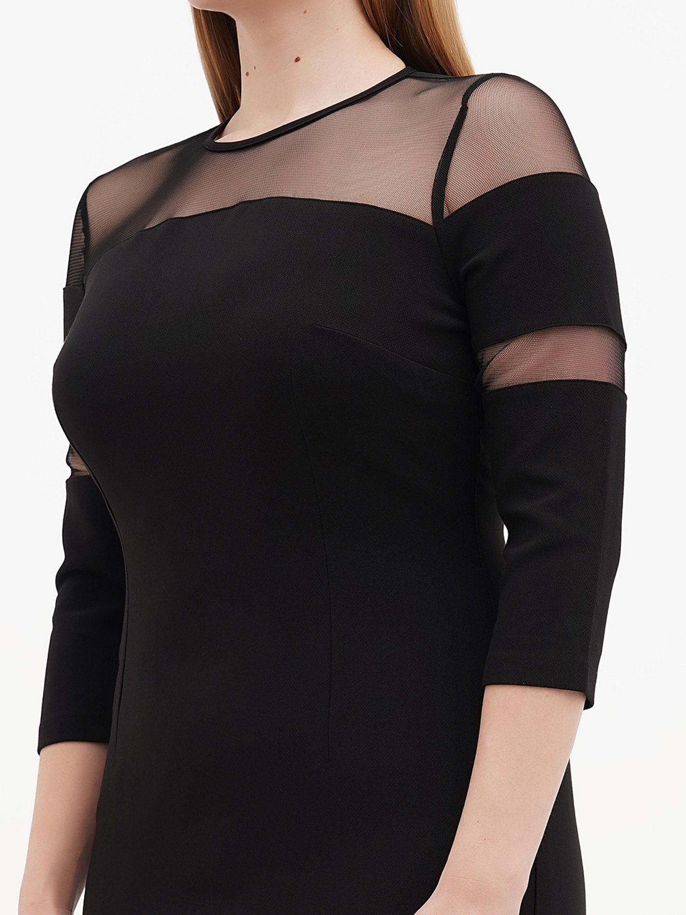 Платье мини Sassofono модель A272-SC-1852-1_черный Фото