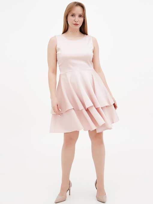 Платье мини Sassofono модель A271-SC-1509_пудра Фото