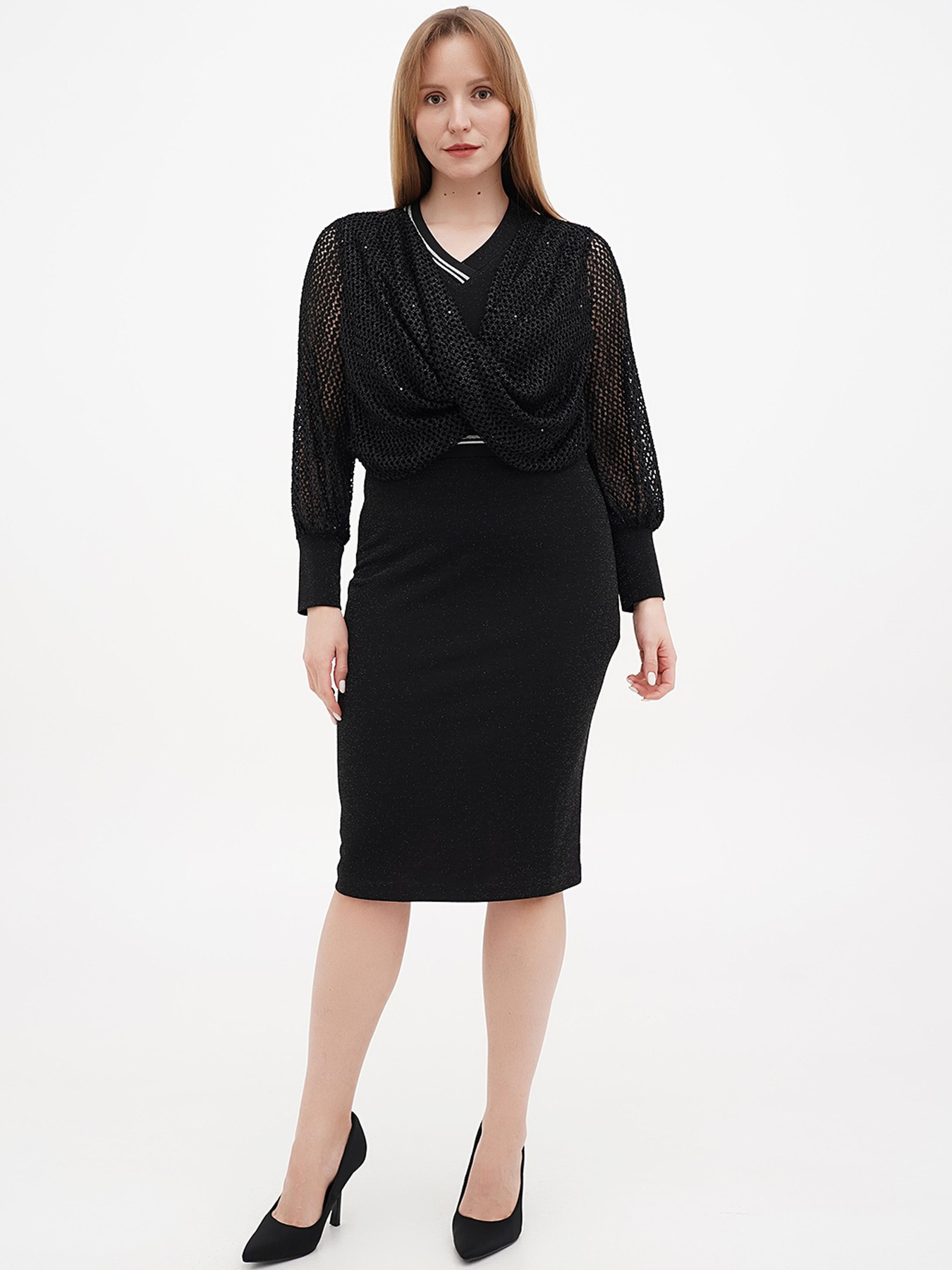 Сукня міді Sassofono модель A271-SC-1904 Фото