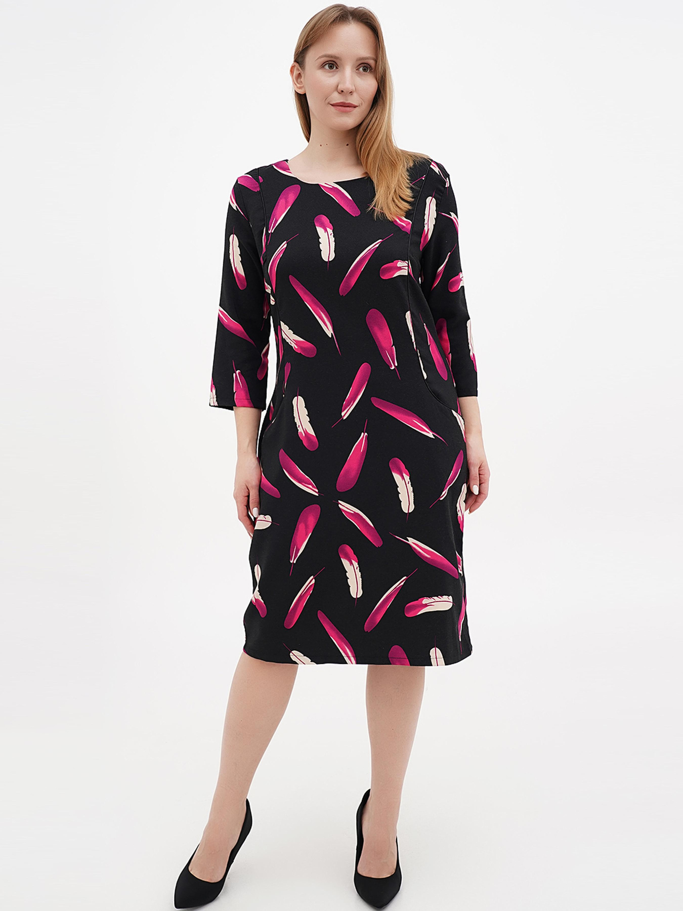 Сукня міді Sassofono модель A271-SC-4030 Фото