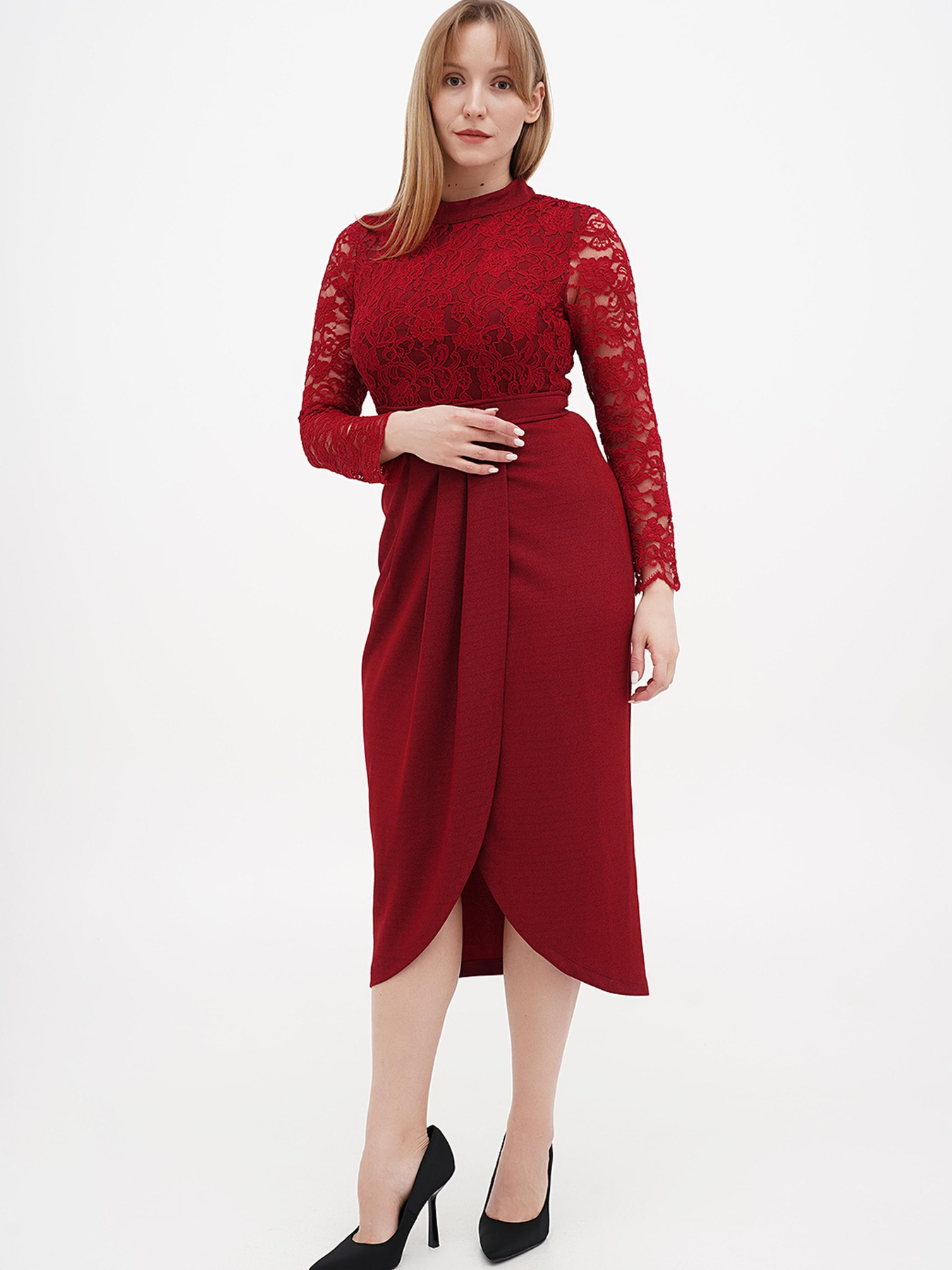 Сукня міді Sassofono модель A271-SC-3440 Фото