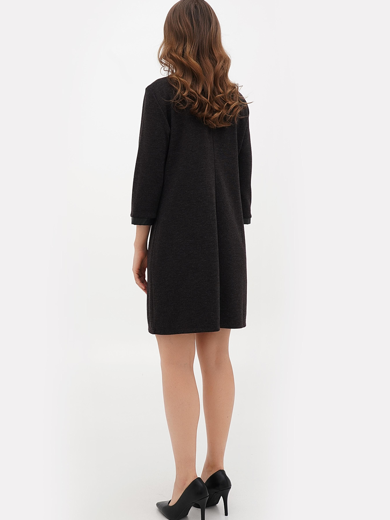 Сукня міні Sassofono модель A271-SC-3486_коричневый Фото