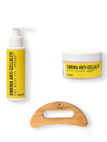 Шкребок гуаша для тіла + Антицелюлітні засоби Хimenia Anti-cellulite Hillary модель K-11-970 Фото