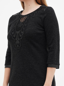 Платье мини Sassofono модель A271-SC-3486_графит Фото