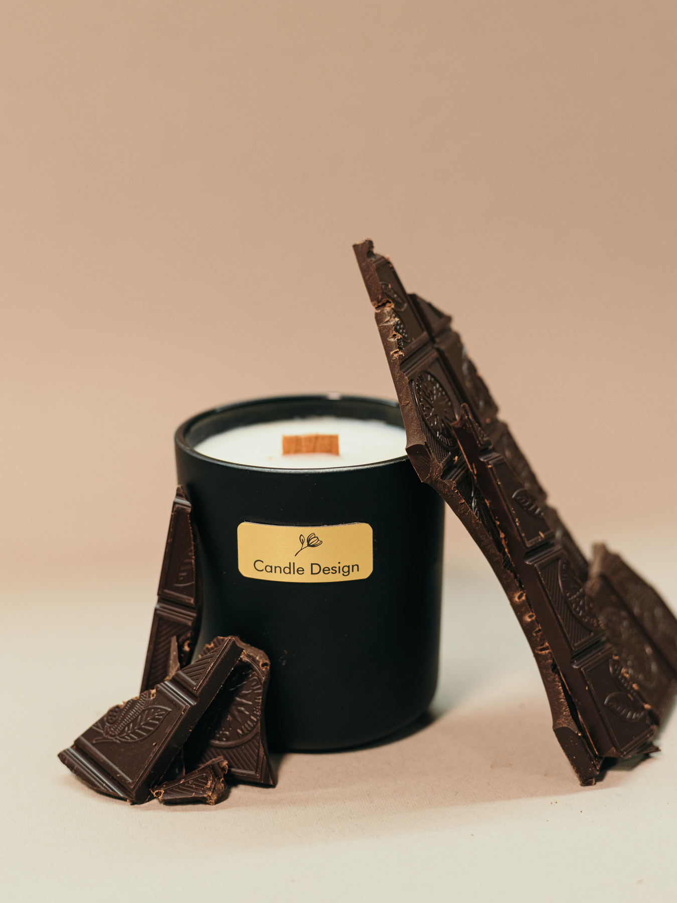 Свеча парфюмированная "Прикосновение", аромат Коричневый сахар и инжир, из натурального соевого воска Candle Design модель 210.0011/0014 Фото