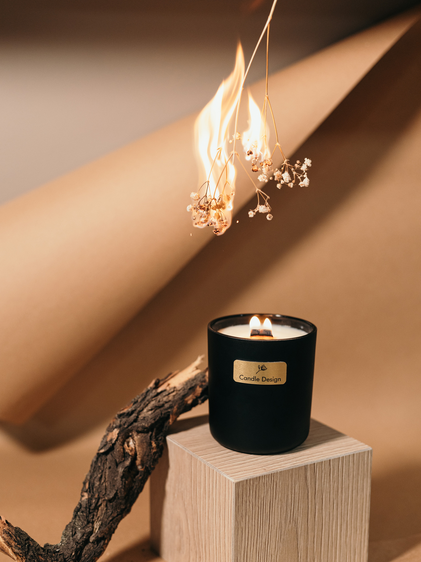 Свеча парфюмированная "Тайна", аромат Табак & Ваниль, из натурального соевого воска Candle Design модель 210.0010/0013 Фото