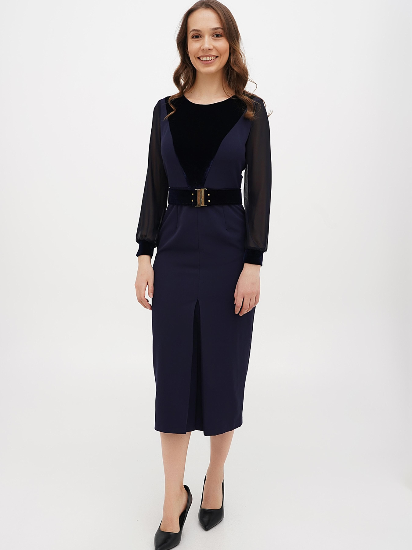 Сукня міді Sassofono модель A271-SC-4030-1l Фото