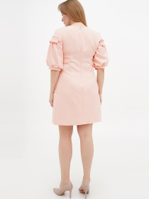 Платье мини Sassofono модель A271-SC-4024_пудра Фото