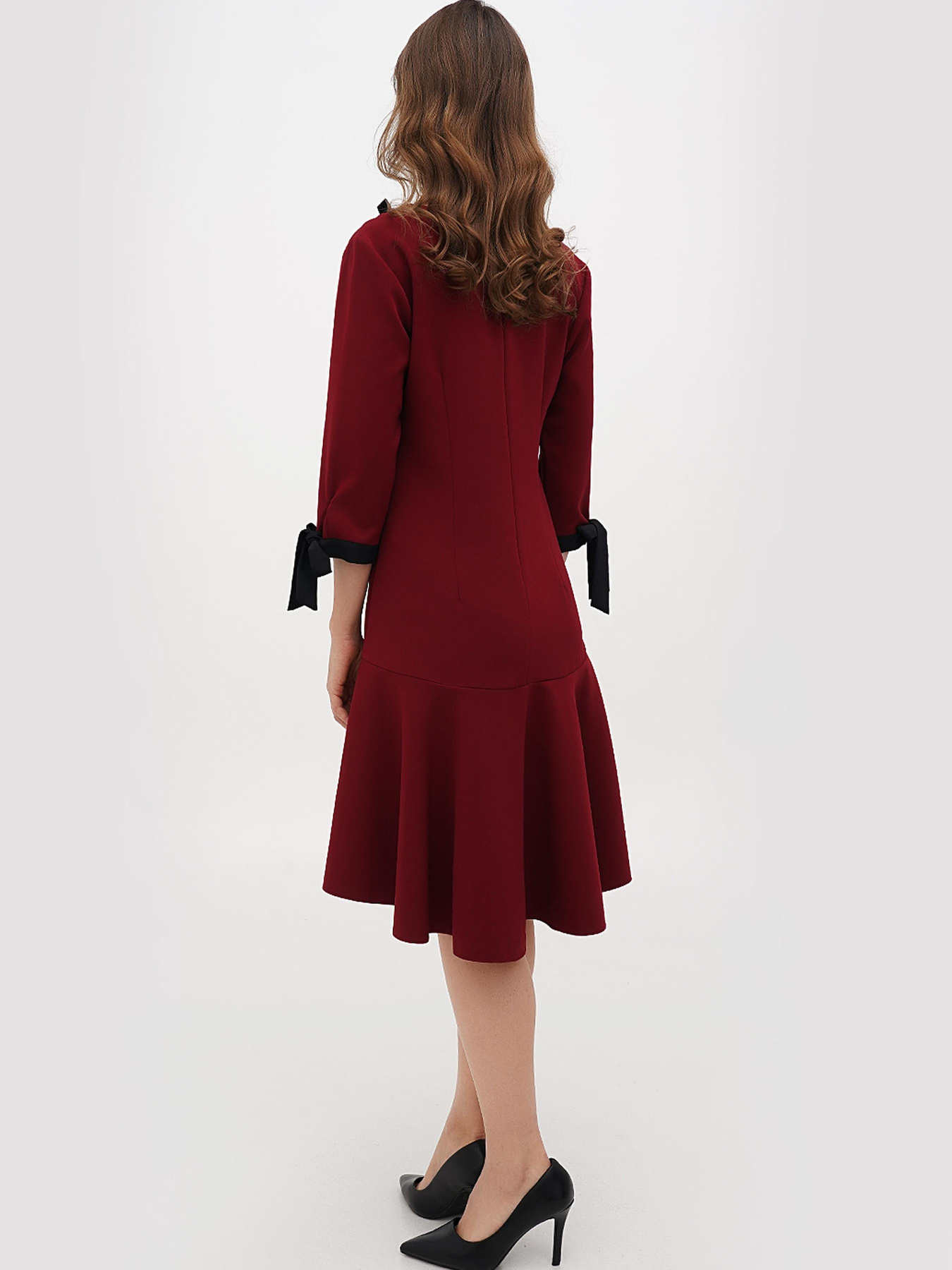 Платье мини Sassofono модель A271-SC-1579_бордо Фото