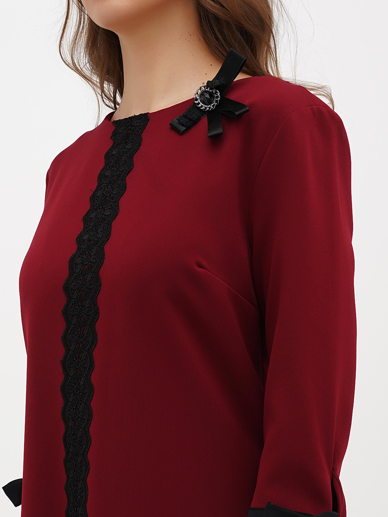 Платье мини Sassofono модель A271-SC-1579_бордо Фото