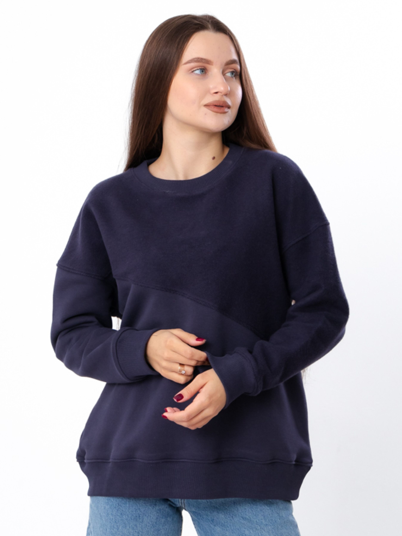 Свитшот Носи своє модель 8416-140-chornilxno-sinj Фото