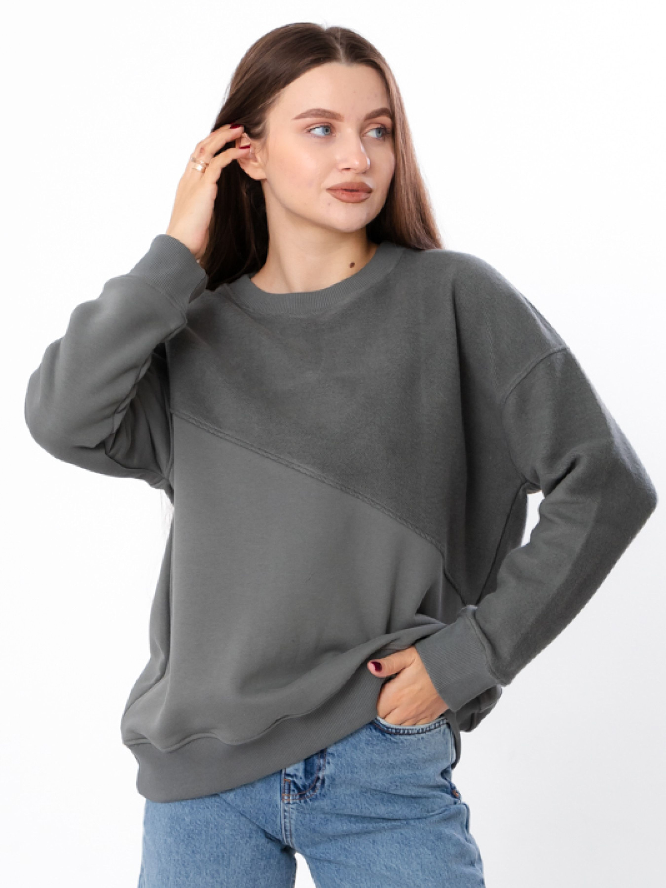 Свитшот Носи своє модель 8416-140-srij-hak Фото