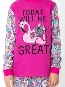 Пижама Носи своє модель 6076-024-33-2-1-flamngo-dinorg-srij Фото