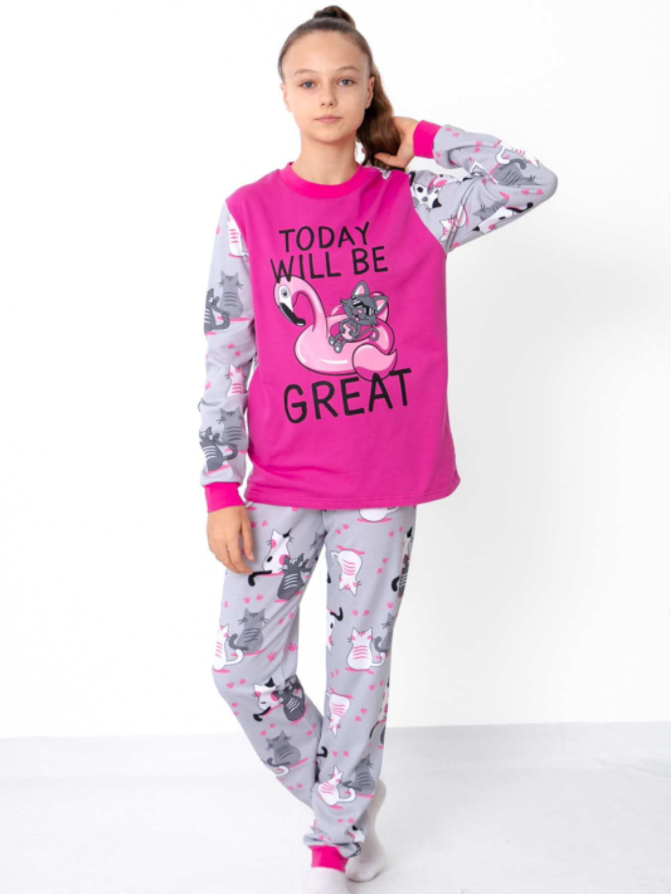 Пижама Носи своє модель 6076-024-33-2-1-koti-srij Фото