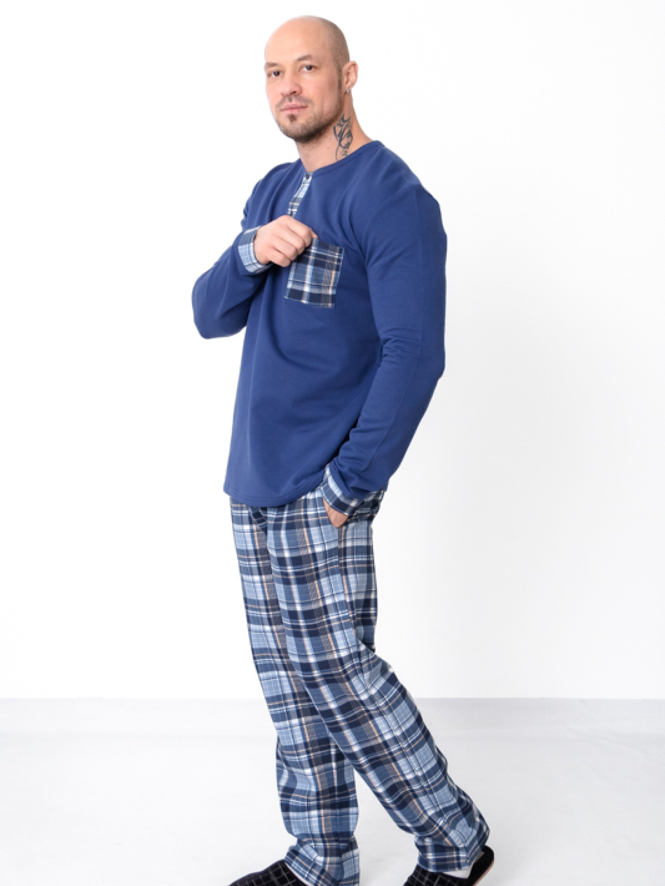 Пижама Носи своє модель 8625-024-kltinka-sinj-bezh Фото