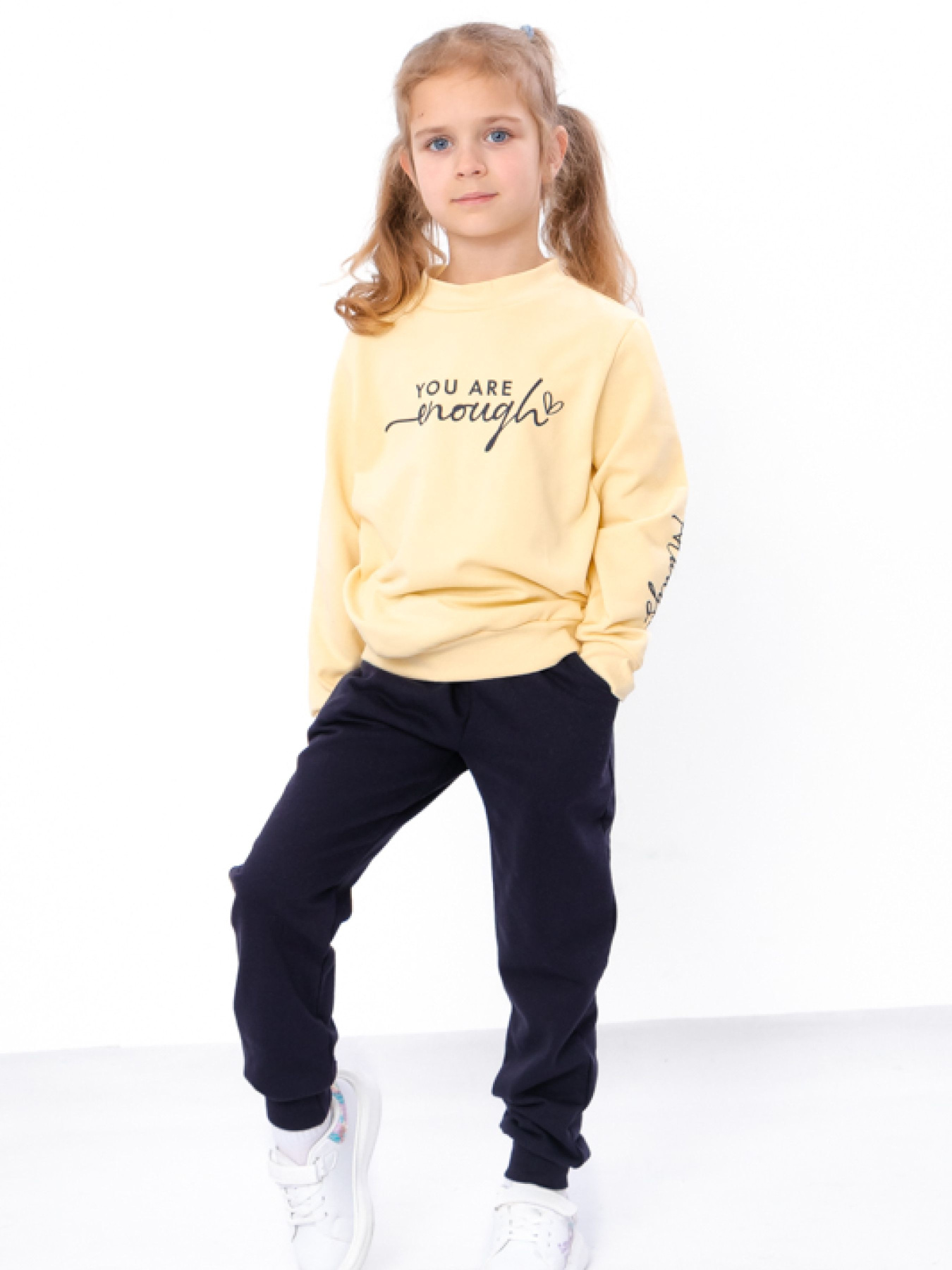 Спортивный костюм Носи своє модель 6063-023-33-7-svtlo-zhovtij-chorn-sinj Фото