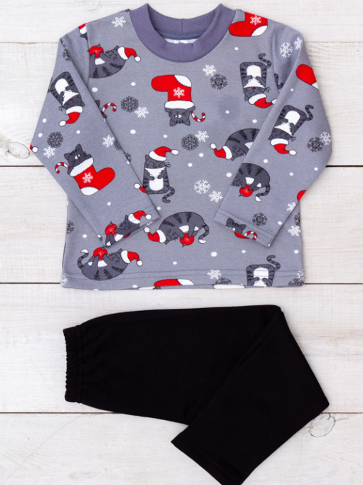 Пижама Носи своє модель 6076-024-4-1-kotiki-temno-srij Фото