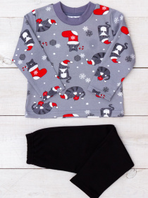 Піжама Носи своє модель 6076-024-4-1-kotiki-temno-srij Фото