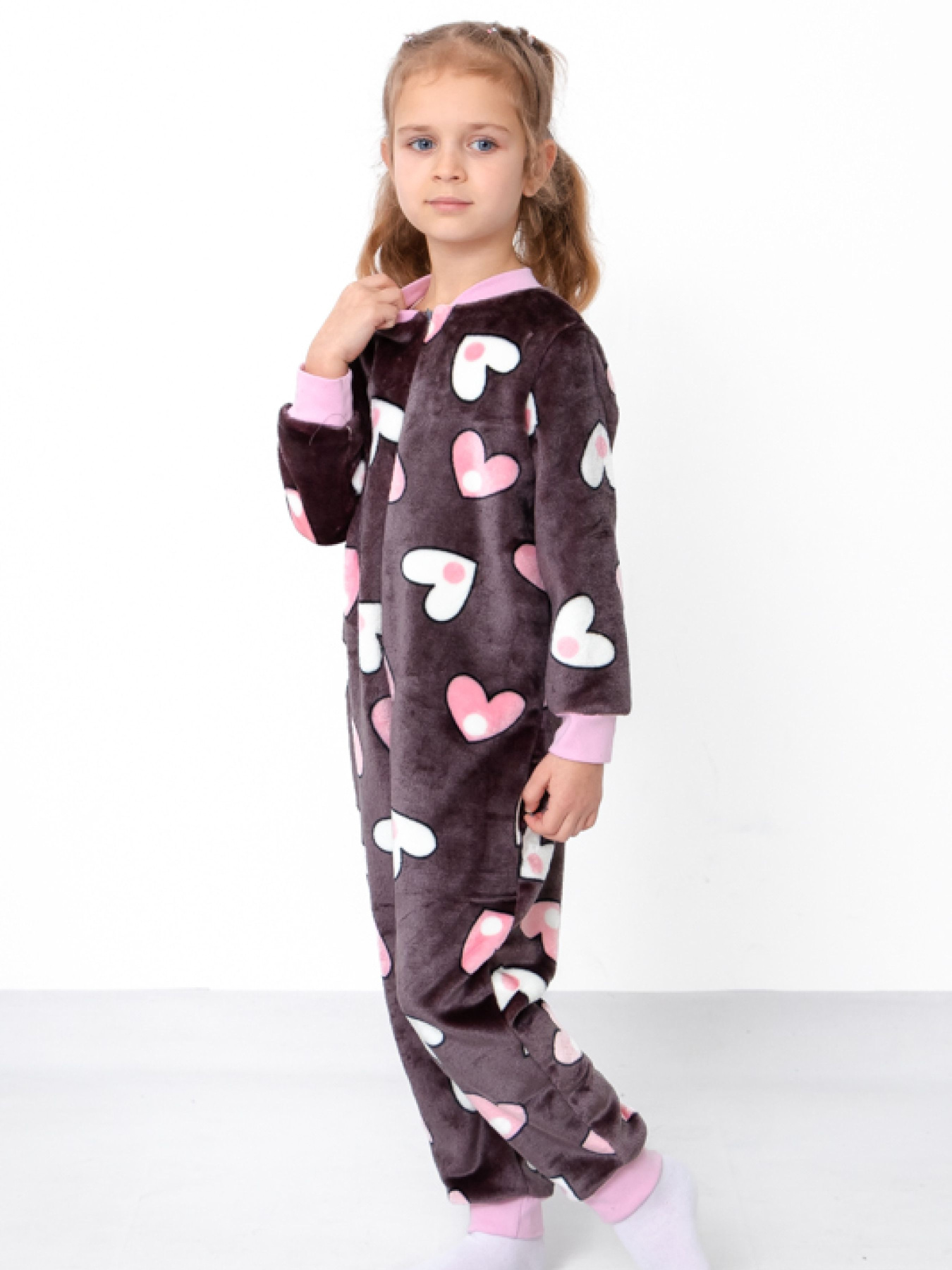 Пижама Носи своє модель 6167-035-5-serdechka-na-sro-korichnevomu Фото